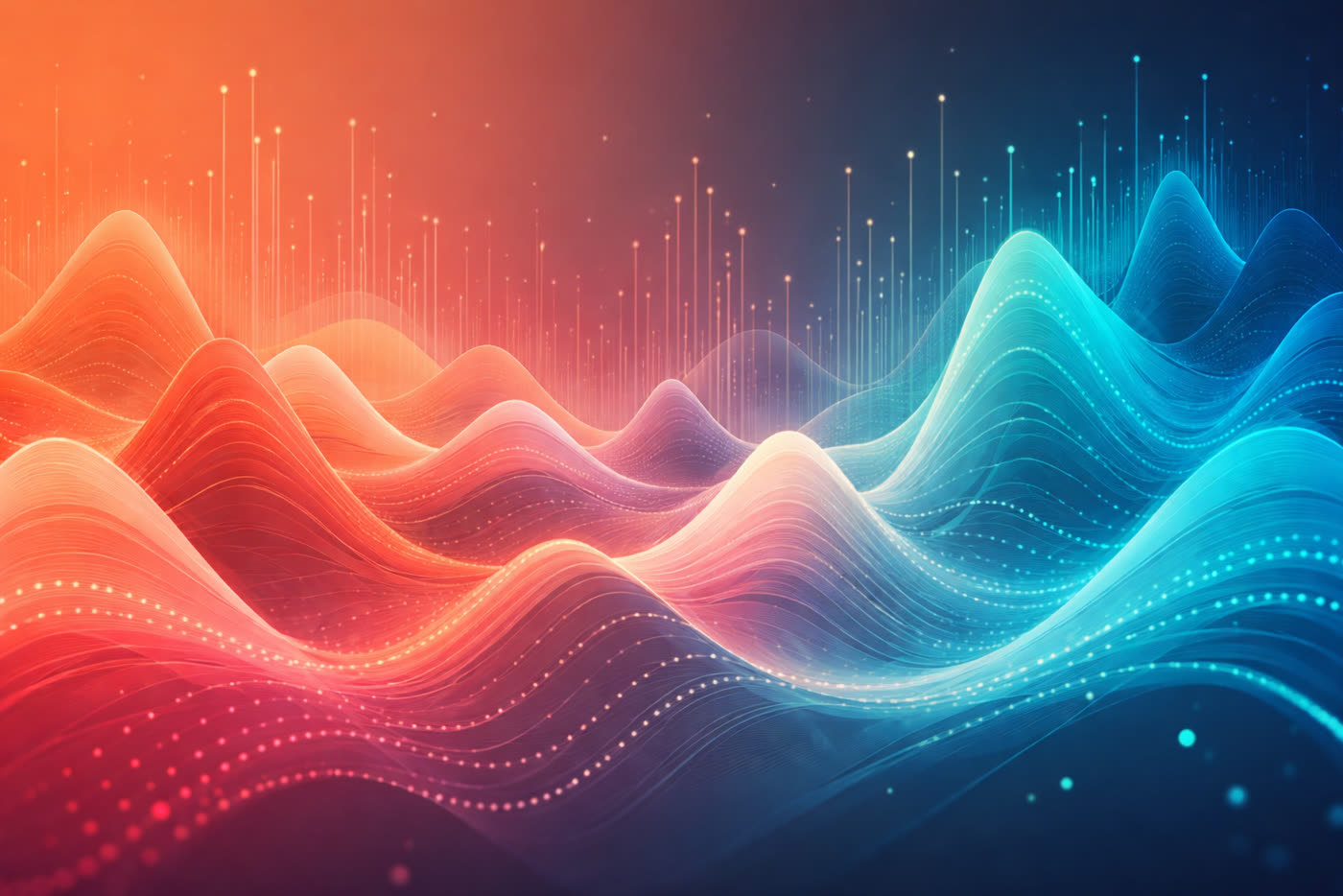 Abstract soundwave visual